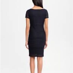Banana Republic Navy Classic Knit Lace Dress